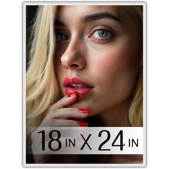 Plexon Poster Picture Frame for Wall, Picture Gallery Photo Frame 18x24, Large, White