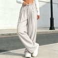 thumbnail image 5 of Girls Pants Summer Palazzo Wide Leg High Waist Flowy Trousers Loose Fit Casual Beach Travel Vacation Clothes for Kids Beige 11-12Years, 5 of 5