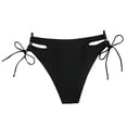 thumbnail image 4 of Women's Casual High Waisted Solid Color Split Plus Size Swim Trunks, 4 of 6