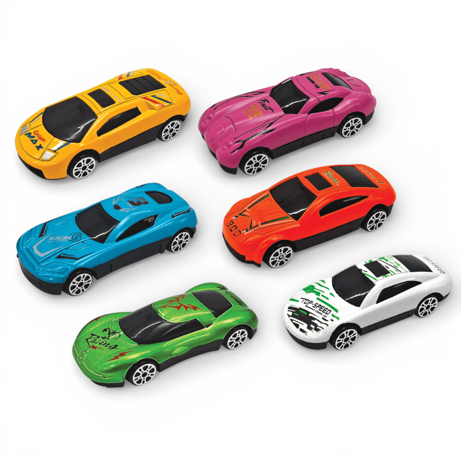 Boley Valentine Die-Cast Play Vehicles Classroom Exchange Set with Cards & Treat Bags, 24-Piece