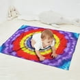 thumbnail image 2 of Rainbow Tie Dye Mandala Pattern Blanket,Comfortable Soft Flannel Throw Blanket,All Season,Warm Lightweight Blankets for Sofa Bed Couch Living Room Chair,30"x40", 2 of 4
