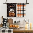 thumbnail image 5 of 2pcs Black Cat Pumpkin Ghost Halloween Kitchen Towels Dish Towels,18x26 Inch Bats Boo Halloween Decor Hand Towels, 5 of 6