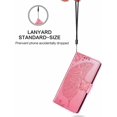 thumbnail image 2 of Butterfly Embossed Folio Flip PU Leather Magnetic Wallet Shockproof Full Body Protective Purse for iPhone 11 6.1 inch, 2 of 7