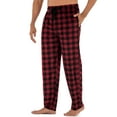 thumbnail image 4 of George Men's Fleece Plaid Sleep Pants, 4 of 6