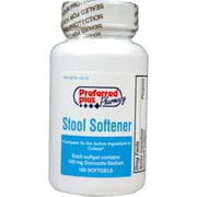 Stool Softener [Docusate 100mg] softgels 100 ea (Pack of 2)