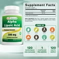 thumbnail image 2 of Best Naturals Alpha Lipoic Acid 300 mg 120 Capsules, 2 of 8