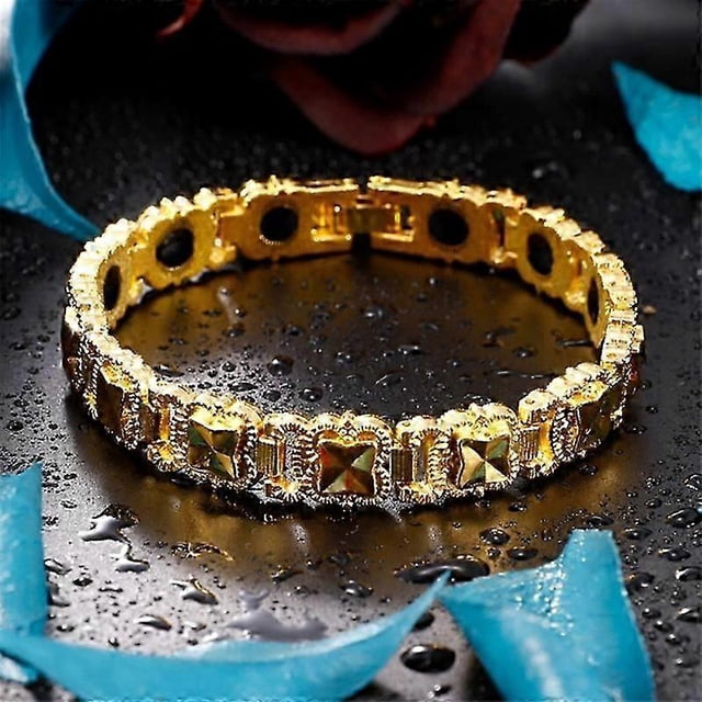 Fashion Magnetic Therapy Bracelet 3-in-1 Weight Loss Improve Sleep Adjusting Titanium Steel for Women Men