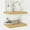 Oak, variant on Floating Shelves - 2 Pack 12 Inch Deep Rustic Wooden Wall Shelves - Extra Deeper & Thicker Wall Mounted Storage Shelf for Living Room, Kitchen, Farmhouse - 36" W x 12" D x 1.5" H - Walnut