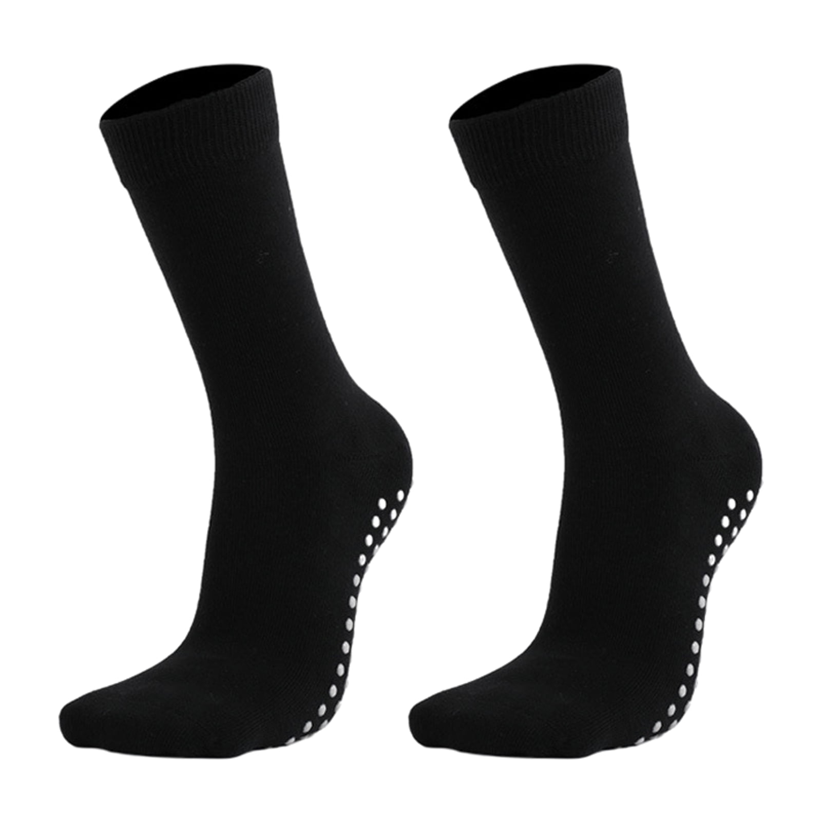 UDIYO 1 Pair Middle Tube Ribbed Cuffs Yoga Socks Sweat Absorption Anti