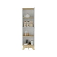 thumbnail image 3 of Nmkwnr Kitchen 2 Doors Pantry with 4 Inner Shelves, Light Brown + White, 3 of 7