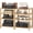 Natural, variant on 3-Tier AV Media Player Stand, Natural Stereo Cabinet & Modern Stereo Cabinet, Wooden TV Stand, Game Console Shelf, Multifunctional Entertainment Center, 1-Pack