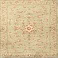 thumbnail image 1 of Ahgly Company Indoor Square Traditional Brown Gold Persian Area Rugs, 5' Square, 1 of 6