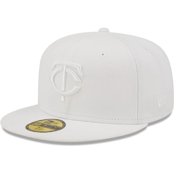 Men's New Era Minnesota Twins White on White 59FIFTY Fitted Hat