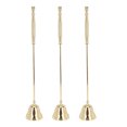 thumbnail image 2 of Candle Extinguisher Snuffer, Bell Shaped Candle Snuffer Golden Long Handle Humanized Fit Grip  for Tea Light Candles, 2 of 7