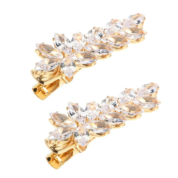 2 Pcs Zircon Hairpin Everyday Accessory Girl Child