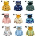 thumbnail image 6 of 2-7T Winter Hooded Down Coats for Kids Baby Boys Girls Dinosaur Light Puffer Padded Jacket with Bear Ear Toddler Snow Outerwear, 6 of 6