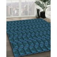 thumbnail image 2 of Ahgly Company Indoor Rectangle Patterned Deep-Sea Blue Area Rugs, 8' x 10', 2 of 6