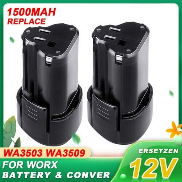 2pack 1500mAh 12V Battery for Worx WA3503 WA3504 WA3505 RK2514K2 WA3713