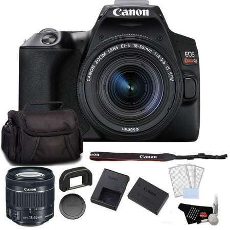 Canon EOS Rebel SL3 DSLR Camera with 18-55mm Lens (Black) Starter Bundle(International Model)