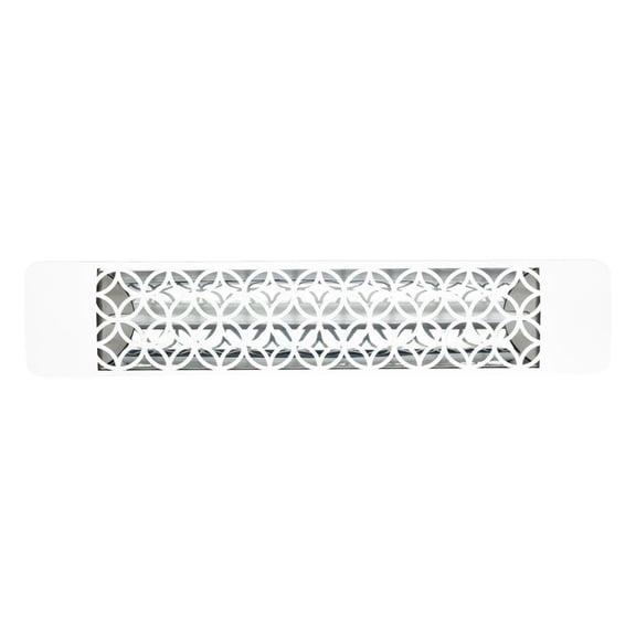 Eurofase Heating - 2500 Watt Single Element 39 Inch Electric Patio Heater-277 Voltage-White Finish-Clover Decorative Fascia
