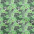 thumbnail image 1 of oneOone Silk Tabby Green Fabric Animal Skin With Floral Dress Material Fabric Print Fabric By The Yard 42 Inch Wide, 1 of 4