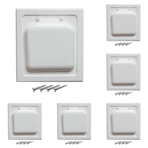 Outdoor Use Dryer Vent Cover, Outdoor Vent Cover, Bathroom Exhaust and Range Hood Vent Cover Easy to Install 7*7.4'' 1/2/3/4/5/6PCS
