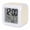 Cream, variant on Grey Digital Alarm Clock for Bedrooms, Smart LED Alarm Clock with 7 Color Changing Night Light, Modern Pure Gray Silent Wake Up Clocks for Sleep Study Cooking 3.2"x3.2"