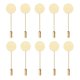 thumbnail image 1 of Broche de solapa Zulema Moda Unisex Dorado Oro 10 piezas, 1 of 8