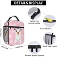 thumbnail image 6 of Cute Llama Animal Pink Alpaca Lunch Bag Insulated Reusable Lunch Box Lunch Tote Lunchbox Portable Bento Bags For Men Women Office Work Travel Picnic Camping, 6 of 6