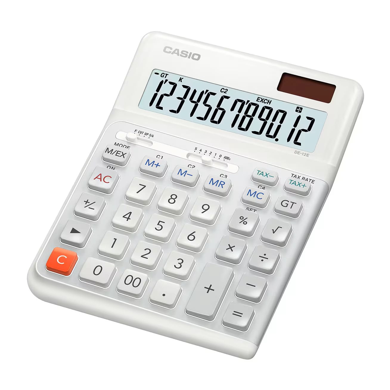 DE-12E-WE Ergonomic Desktop Calculator