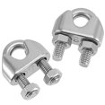 thumbnail image 4 of 3/8 Inch Wire Rope Clamp, Heavy Duty Wire Rope Clamp, M10 Stainless Steel Wire Rope Clamp,20 PCS, 4 of 6