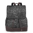 thumbnail image 1 of Balery Black And White Dotted Mochila de Cuero para Mujeres, Gran Capacidad, Bolsa de Viaje Multifuncional, Mochila de Cuero y Bolsa de Hombro para Mujeres, 1 of 4