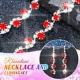 thumbnail image 5 of Bridal Wedding Jewelry Set Silver Rhinestones Choker Necklaces Earrings Bracelet Sets Prom Jewelry for Women and Brides, 5 of 7