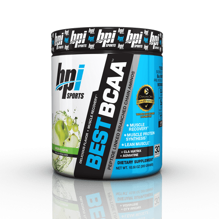 BPI Sports Best BCAA Powder, Green Fusion, 30