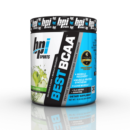 BPI Sports Best BCAA Powder, Green Fusion, 30