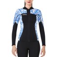 thumbnail image 1 of Vela de buceo 1.5 mm Tops Tops de neopreno Mantenga en caliente Wetsuits Cálido Chaqueta de buceo Scuba Buceo Traje de surf Canoa Surf para aeróbicos de agua Snorkeling Blue S kenally OD003291-16, 1 of 7
