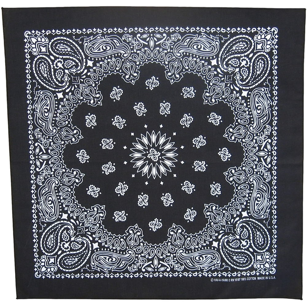 TBF Made in USA Premium Paisley Bandanas / 21.5" Cotton Bandana