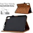 thumbnail image 5 of SaniMore Business Case for iPad 10th Generation 10.9" 2022, PU Leather Case Shockproof TPU Shell Card Holder Hand Rope Anti-slip Strip Full Protective Wallet Tablet Magneic Case For iPad 2022, Brown, 5 of 10