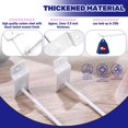 thumbnail image 3 of czcpp-50Pcs 2 Inches White Slatwall Panel Hooks Bulk Set, Metal Slat Wall Hanging Display Hanger Hooks, Pegboard Organizer for Gridwall Garage Shop Retail, 3 of 4