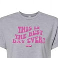 thumbnail image 3 of Barbie the Movie - Best Day Ever - Juniors Cropped Cotton Blend T-Shirt, 3 of 5