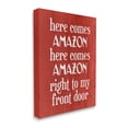 thumbnail image 3 of Stupell Industries Here Comes Amazon Funny Song Graphic Art Gallery Wrapped Canvas Print Wall Art, Design by Lil' Rue, 3 of 7