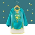 thumbnail image 2 of KONDYS Kids Apron Long Sleeve Smock Unisex Toddler Painting Cooking Art Protective Coverall With Cute Animal Design For Boys Girls Breathable Cozy Beautiful Children Shirts, 2 of 3