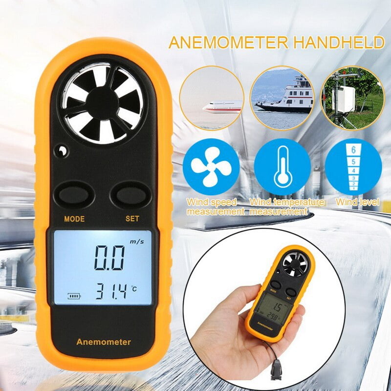 Portable Handheld Digital Anemometer Can Be Used for Kite Surfing Kite Fishing Portable Handheld Digital Anemometer Can Be Used for Kite Surfing Kite Fishing
