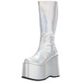 thumbnail image 2 of Bottes Galactiques Holographiques Argentées pour Femmes, 2 of 3