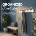 thumbnail image 4 of REGALWOVEN 1 Pack Coat Rack Wall Mount, Metal Coat Hook, Hat Rack, Wall Hooks for Hanging with 5 Hooks for Entryway, Bathroom, Bedroom White 6, 4 of 5