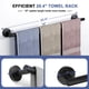 thumbnail image 4 of Toallero Negro Mate Toalleros De 18 Pulgadas Para Baño Montado En La Pared Sus304 Toallero De Baño De Acero Inoxidable Longitud Total Barras De Toalla De 20,4 Pulgadas, 4 of 5