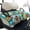 Hawaiian Pineapple Flower, variant on Uorisanigo Golf Cart Seat Covers Universal Colorful Dog Paw Print Golf Cart Seat Towel Blanket with 4 Front Pockets, Fits for EZGO, Club Car, Yamaha and More Golf Seat Protector
