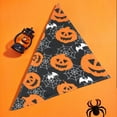 thumbnail image 6 of BGZLEU 1 Pack Halloween Dog Bandana, Pumpkin Ghost Dog Scarf Bib, Pet Halloween Bandanas Costume Accessories for Medium Large Dogs (24in), 6 of 6