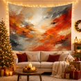 thumbnail image 3 of Abstract Earthy Strokes on Scraped Textured Layers, Calming Boho for Art Lovers, Modern Home Wall Decor, Housewarming Gift, Tapestry Wall Hanging for Bedroom and Living Room, 3 of 7
