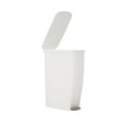 thumbnail image 2 of Rubbermaid 11.25 gal Step-On Slim Fit Plastic Kitchen Trash Can, White, 2 of 9